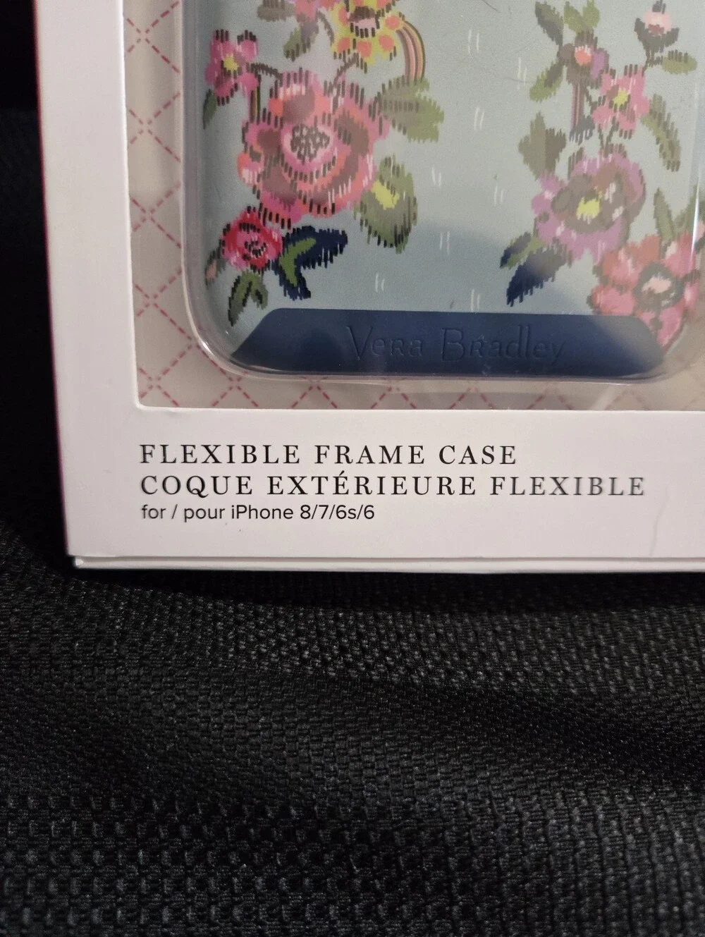 Vera Bradley Sky Blue Floral Flexible Frame Phone Case NIB